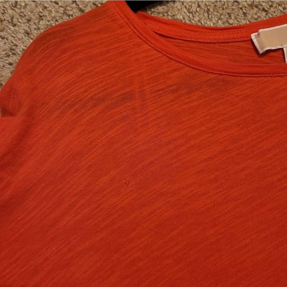 MICHAEL Michael Kors orange high/low long-sleeved pocket tee - Picture 10 of 10